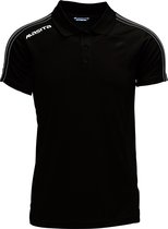 Masita | Polo Shirt Dames & Heren - Korte Mouw - Tennis Polo - Sportpolo - Mesh inzetten Optimale Vochtregulatie - Lichtgewicht - Forza Lijn - BLACK - XL