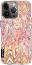 Casetastic Apple iPhone 13 Pro Hoesje - Softcover Hoesje met Design - Coral and Amethyst Art Print