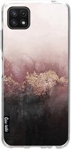 Casetastic Samsung Galaxy A22 (2021) 5G Hoesje - Softcover Hoesje met Design - Pink Sky Print