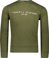 Tommy Hilfiger Sweater Groen Normaal - Maat M - Heren - Herfst/Winter Collectie - Katoen;Elastaan