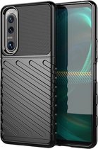 Hoesje voor Sony Xperia 5 III - Back cover - Flexibel TPU - Schokbestendig - Zwart