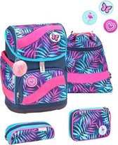 rugzakset Colorful Tropical 20 L polyester paars 4-delig