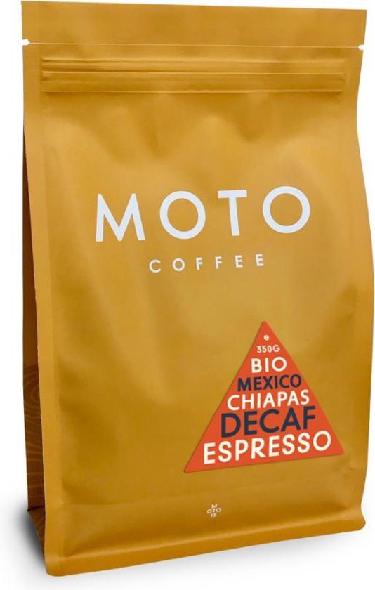 Moto Coffee – Decaf – Filtermaling – 350 gram – biologisch