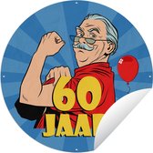 Garden Circle Birthday - 60 ans - Homme - 150x150 cm - Affiche jardin