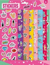 stickerset meisjes 21 x 29,5 cm papier roze 8-delig