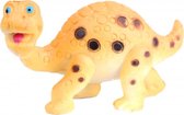 speelfiguur Brachiosaurus 5 cm rubber geel