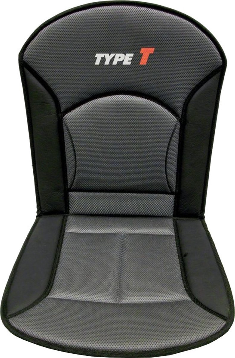 Carpoint Stoelkussen Type-t 90 X 45 Cm Zwart/grijs
