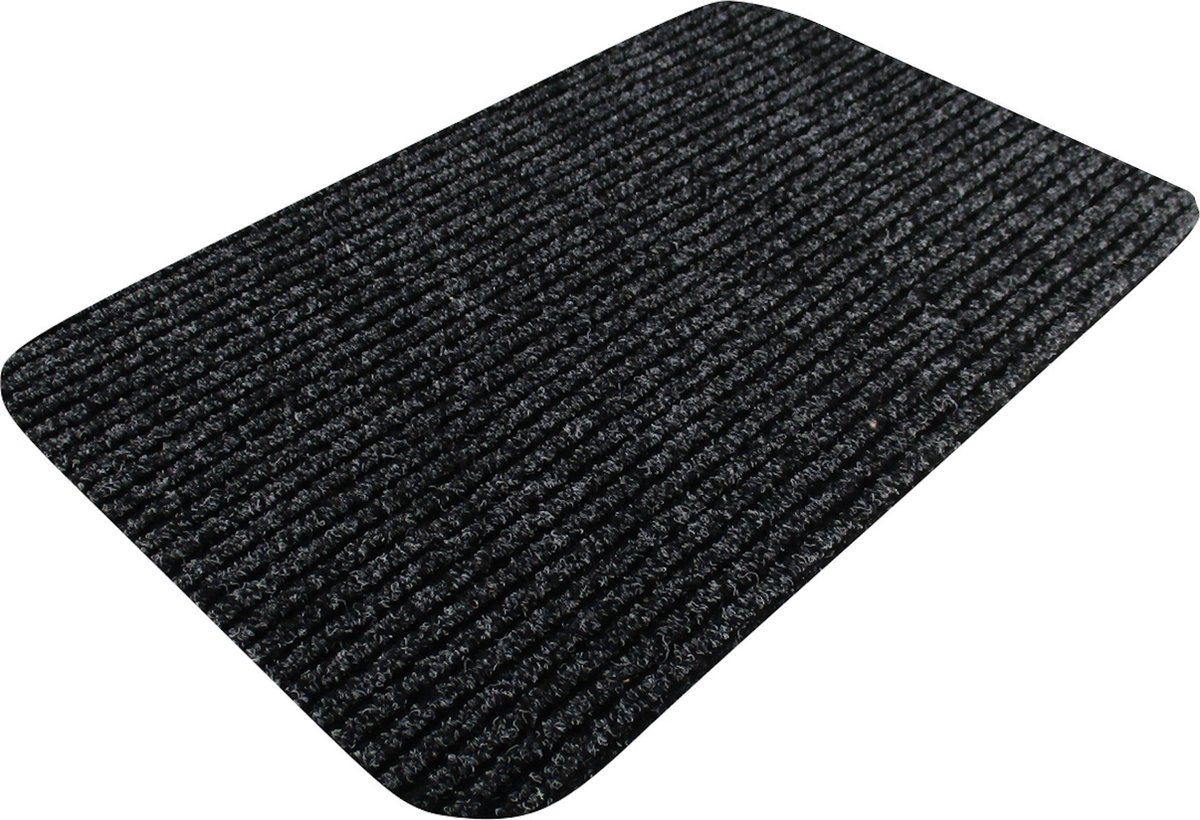Carpe mathique Deurmat voor buiten en binnen - Antraciet - 80 x 300 cm