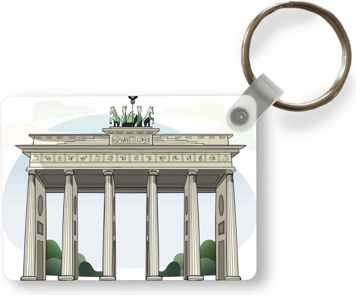 Porte-clés illustration de la porte de Brandebourg - Illustration de la  porte de... | bol.com