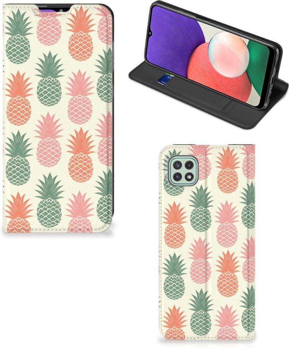 Samsung Galaxy A22 5G Flip Style Cover Ananas