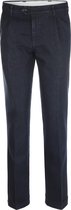 The English Hatter Mannen Jeans Pantalon met Bandplooi en omslag Blauw Katoen Maat: 27