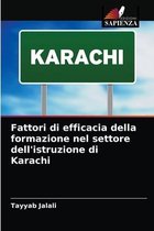 Fattori di efficacia della formazione nel settore dell'istruzione di Karachi