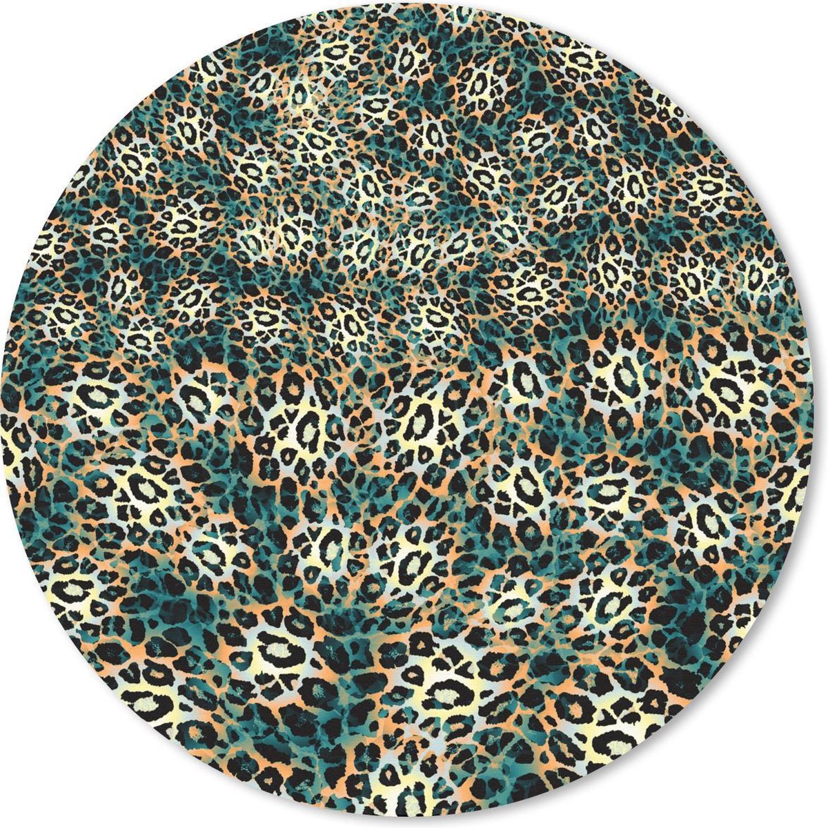 Muismat rond 40x40 cm - Mousepad Luipaardprint - Patronen - Wild - Ronde muismatten