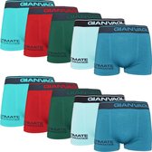 Gianvaglia Microfiber Heren Boxershort Naadloos - 10-pack - Maat XL/XXL