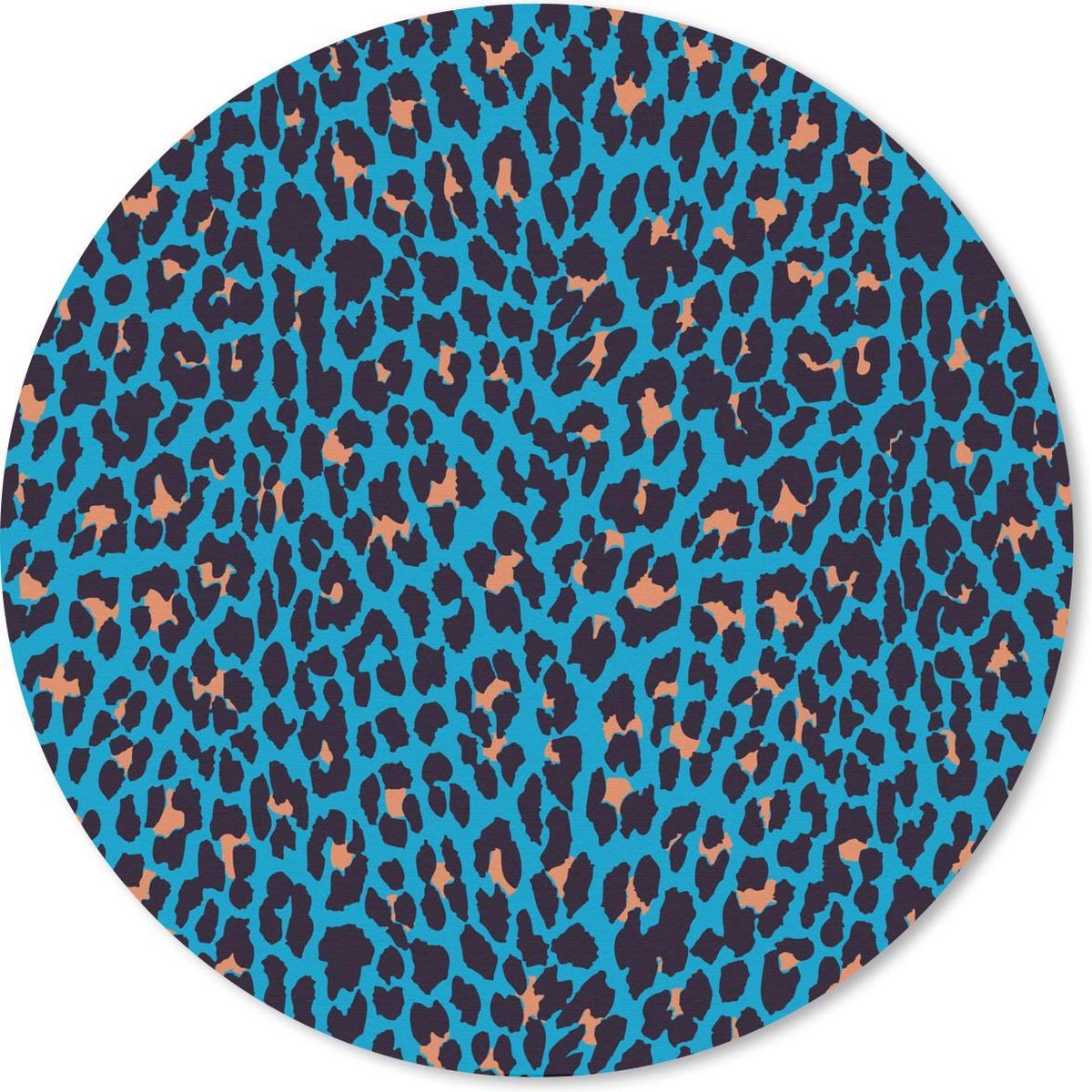 Muismat rond 40x40 cm - Mousepad Panterprint - Dier - Design - Ronde muismatten