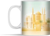 Mok - Illustratie van steden in Egypte - 350 ml - Beker