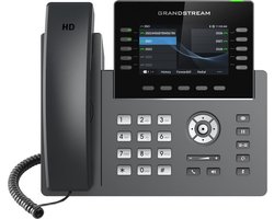 Grandstream Networks GRP2615 téléphone fixe Noir, Gris 10 lignes TFT Wifi