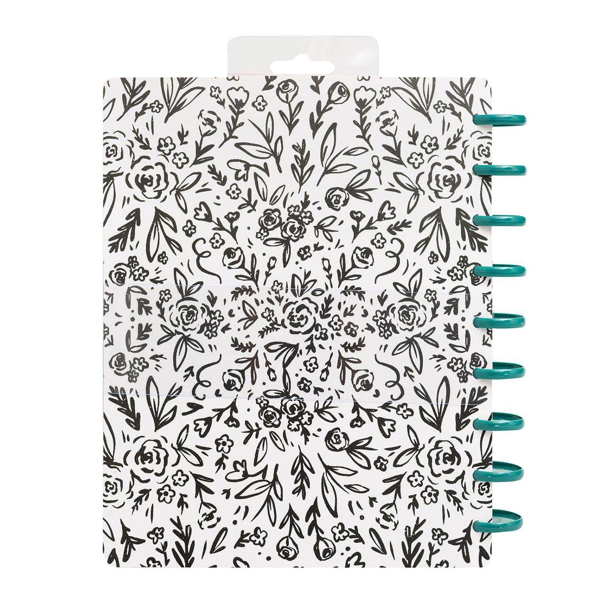 Crate Paper Day-to-Day DIY Planner - Dashboard - Black and White floral - 99 stuks
