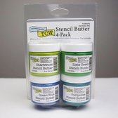 The Crafter's Workshop Stencil butter set - Carribean sea - 4 stuks