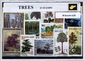 Bomen – Luxe postzegel pakket (A6 formaat) : collectie van 25 verschillende postzegels van bomen – kan als ansichtkaart in een A6 envelop - authentiek cadeau - kado - geschenk - ka