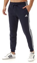 Adidas Performance 3-Stripes Fleece Joggingbroek Blauw Heren - Maat S