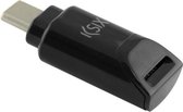 Adapter USB 2.0 naar USB-C KSIX Zwart