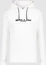 Ballin Amsterdam -  Heren Regular Fit   Hoodie  - Wit - Maat S