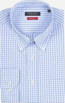 Steppin' Out Spring 2021  Regular Fit Button Down Shirt Mannen - Regular Fit - Katoen - Blauw (40)