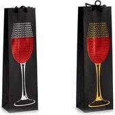 Papieren Tas voor Flessen Rodewijnglas (9 x 39 x 12 cm)