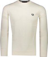 Fred Perry Trui Wit  - Maat S - Heren - Herfst/Winter Collectie - Wol;Katoen