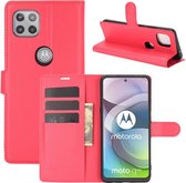 Book Case - Motorola Moto G 5G Hoesje - Rood