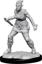 Dungeons and Dragons Miniatures - Nolzur's Marvelous - Orc Female Barbarian - Miniatuur - Ongeverfd