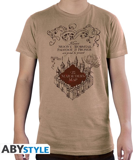 Harry Potter - Marauder's Map - Men T-shirt - (XS)