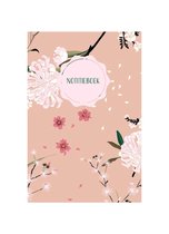 HappyBook - Notebook - Notitieboek - A5 - Japan - Roze - Japans - Patroon - Softcover - Lijntjes - Gelijnd - Japanse stijl - Roze - Elastiek - Werk - Studie - School - Cadeau - Dag