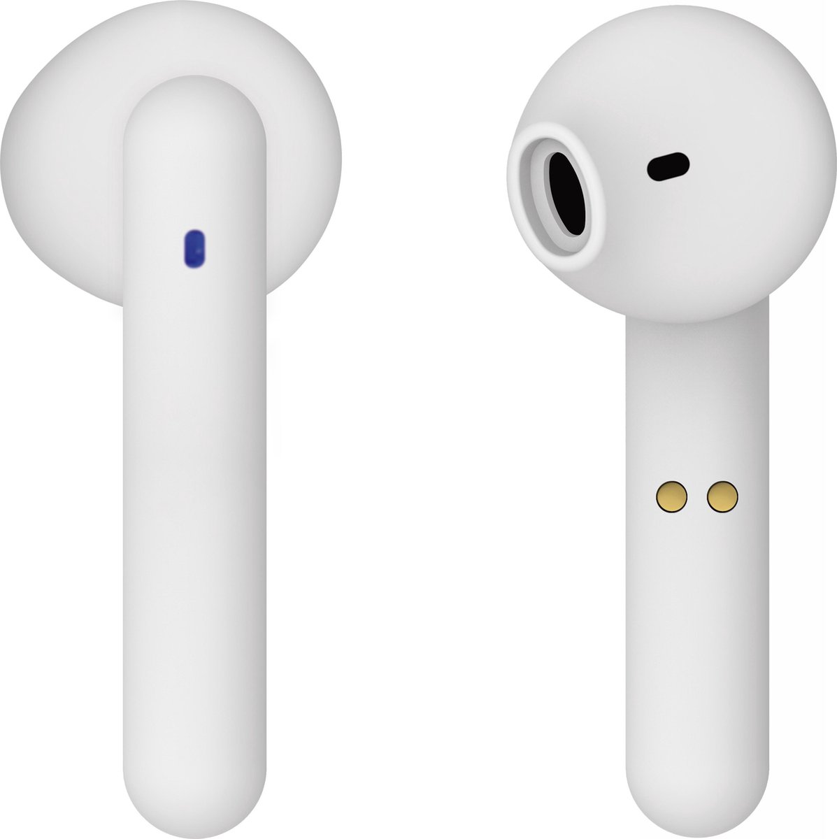 Vivanco Urban Pair In Ear oordopjes Bluetooth Wit Noise Cancelling Headset, Volumeregeling, Magnetisch, Touchbesturing