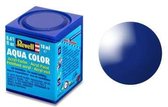 Revell Aqua #51 Ultramarine Blue - Gloss - RAL5002 - Acryl - 18ml Verf potje