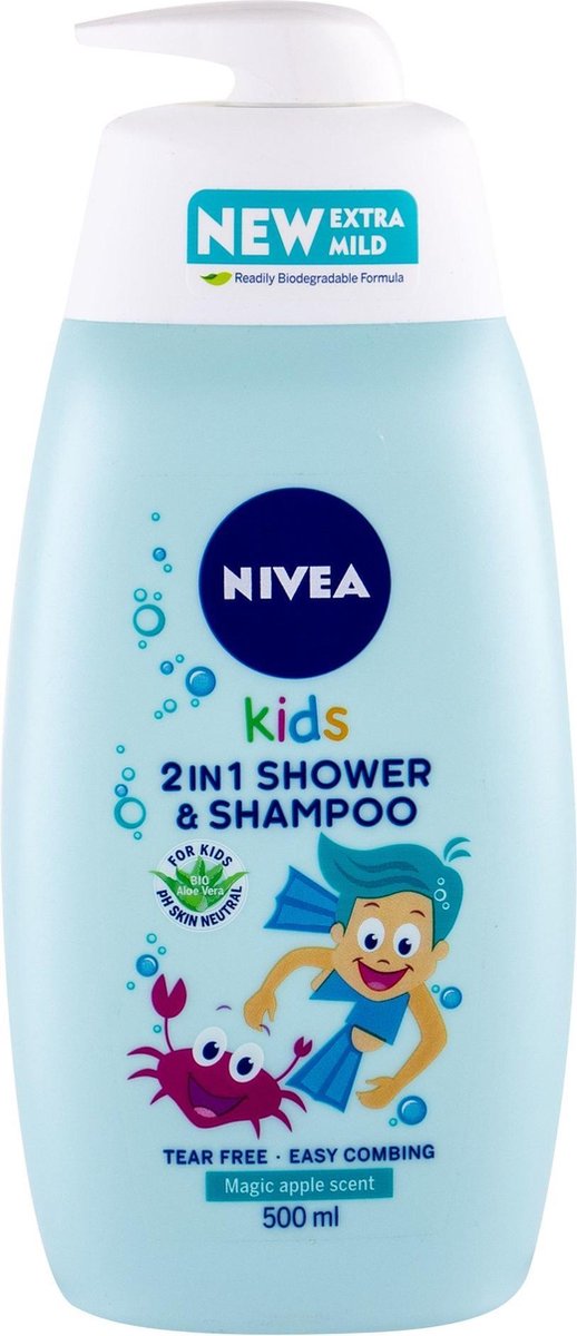 Nivea 2 In Shower & Shampoo Baby Shower Gel And Shampoo 2 In 1 With