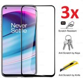 Full Cover 3D Edge Tempered Glass Screen Protector Geschikt Voor OnePlus Nord CE 5G - Screenprotector Ultradun Gehard Glas - Optimale Display Bescherming - Volledige Dekking Scherm