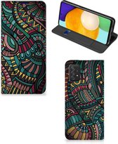 Telefoontasje Geschikt voor Samsung Galaxy A03s Smart Cover Aztec