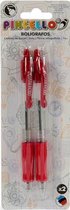 Pincello Balpennen 14 Cm 0,5 Mm Rood 2 Stuks