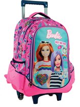 Barbie Trolley Rugzak 23 Liter 30 X 45 Cm Polyester Roze/blauw