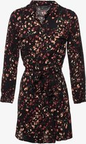 Jazlyn dames blousejurk met bloemenprint - Rood - Maat XXL