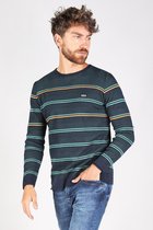 Gabbiano Trui Tricot Trui Met Streepjesstructuur 611708 Navy Mannen Maat - 3XL