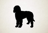 Labradoodle - Silhouette hond - XS - 26x25cm - Zwart - wanddecoratie