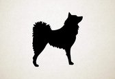 Finse Spitz - Silhouette hond - M - 65x60cm - Zwart - wanddecoratie