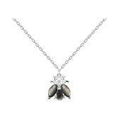 PD Paola Dames Ketting 925 sterling zilveren strass One Size Zilver 32015018