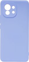 Shop4 - Xiaomi Mi 11 Hoesje - Zachte Back Case Mat Paars