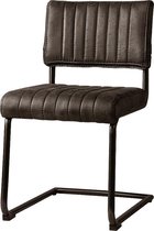 Kuipstoel - avila sidechair - fabric t-anthracite - metaal - 46x54x82