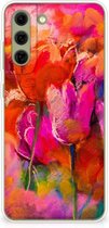 Protection Housse pour Samsung Galaxy S21FE Coque Téléphone Tulipes