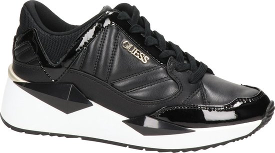 Guess Traves Lage sneakers - Dames - Zwart - Maat 36 | bol.com